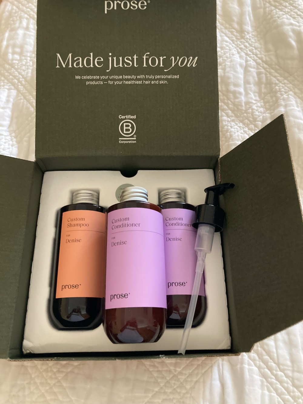 Prose Personalized Hair Care Set
Shampoo and 2 Conditioner